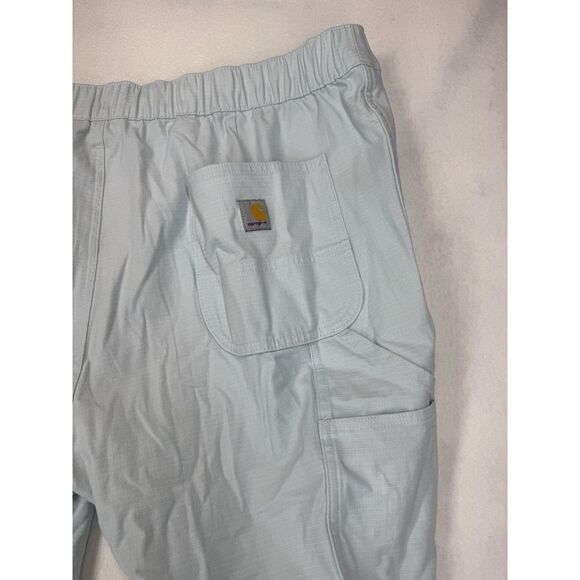 Carhartt Women's Force Relaxed Fit Ripstop Work Pant Light Blue XL NWT - Picture 4 of 7